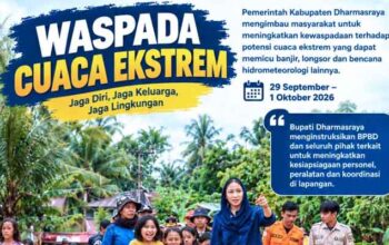 Langit Dharmasraya Mulai Mengancam, Jajaran Pemkab Diperintahkan Siaga Cuaca Ekstrem 3 Waspada cuaca ekstrem