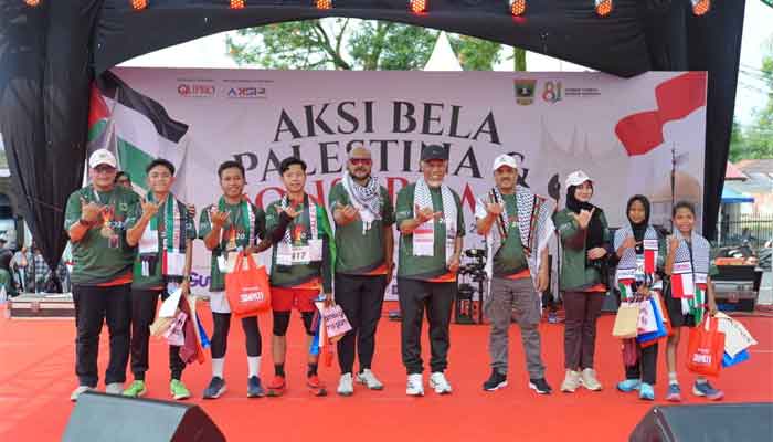 Aksi Bela Palestina di Sumbar Terkumpul Donasi Rp1,67 Miliar Plus Emas dan Perak 1 Aksi Bela Palestina di halaman Kantor Gubernur Sumbar