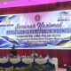 Ketua PWI Paliko, Aspon Dedi saat memberikan sambutan pada Seminar Nasional PGRI Kabupaten Limapuluh Kota.