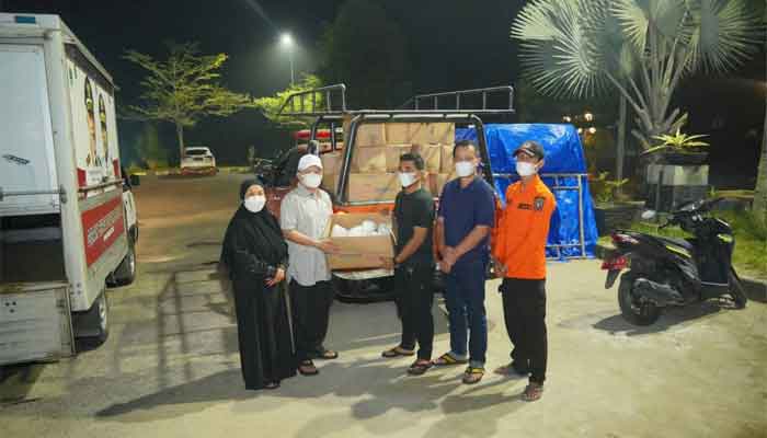 Pemkab Dharmasraya Terima 50 Ribu Masker dari Wagub Sumbar