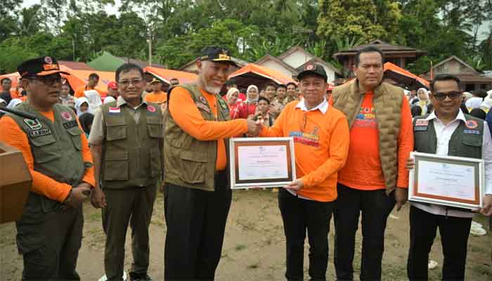 Gladi Kesiapsiagaan Bencana Gempa Bumi dan Tsunami tingkat Provinsi Sumbar Tahun 2026 di Balai Naras, Lapangan Parkir Josal Football Academy, Cubadak Air Utara, Kota Pariaman
