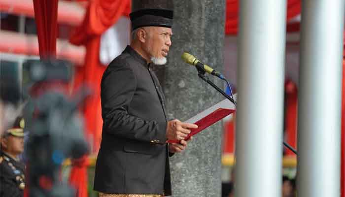 Gubernur Mahyeldi memimpin peringatan Hari Sumpah Pemuda ke-98 tingkat Provinsi Sumbar