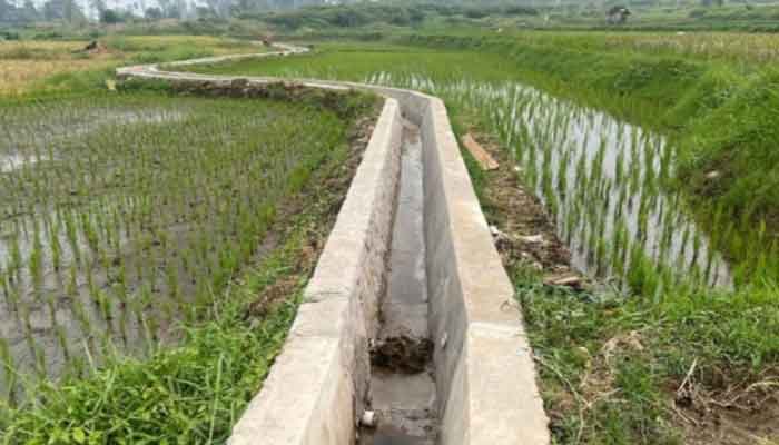 Kadis Pertanian Agam Monitoring Pembangunan Irigasi Banda Rambun, Progres Mendekati 90 Persen 2 Irigasi pertanian Banda Rambun di Nagari Sungai Batang, Kecamatan Tanjung Raya, Kabupaten Agam, Sumatera Barat