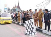 ‎Wali Kota Bukittinggi Launching Uji Coba Angkutan Gratis bagi Pelajar