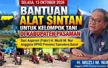 Muzli M Nur Salurkan Bantuan Alsintan untuk Kelompok Tani di Pasaman 3 Anggota DPRD Sumbar, Muzli M Nur Salurkan Bantuan Alsintan untuk Kelompok Tani di Kabupaten Pasaman