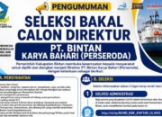 Pemkab Bintan Kembali Perpanjang Pendaftaran Dirut PT Bintan Karya Bahari