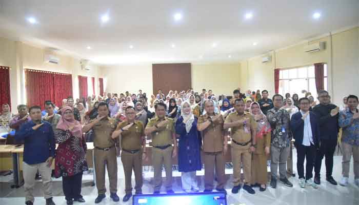 Kegiatan Pra-Business Matching dan Pembekalan Program Pemulihan UMKM Terdampak Bencana di Provinsi Sumatera Barat yang digelar di Aula Inspektorat Kabupaten Padang Pariaman