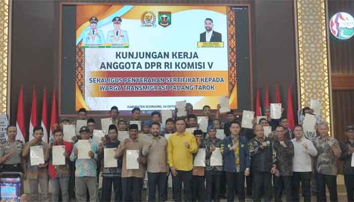 Kunjungan kerja Anggota DPR RI Komisi V, Zigo Rolanda ke Kabupaten Sijunjung
