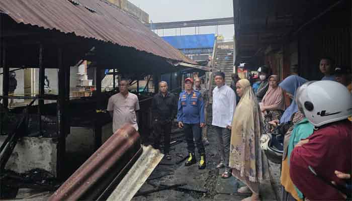 Pasar Payakumbuh Kembali Terbakar, 25 Kios Pedagang Diamuk Si Jago Merah 1 Pasar Payakumbuh kembali Terbakar