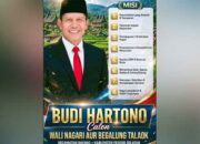 Calon Wali Nagari Aur Begalung Talaok Budi Hartono: Membangun Nagari Secara Transparan